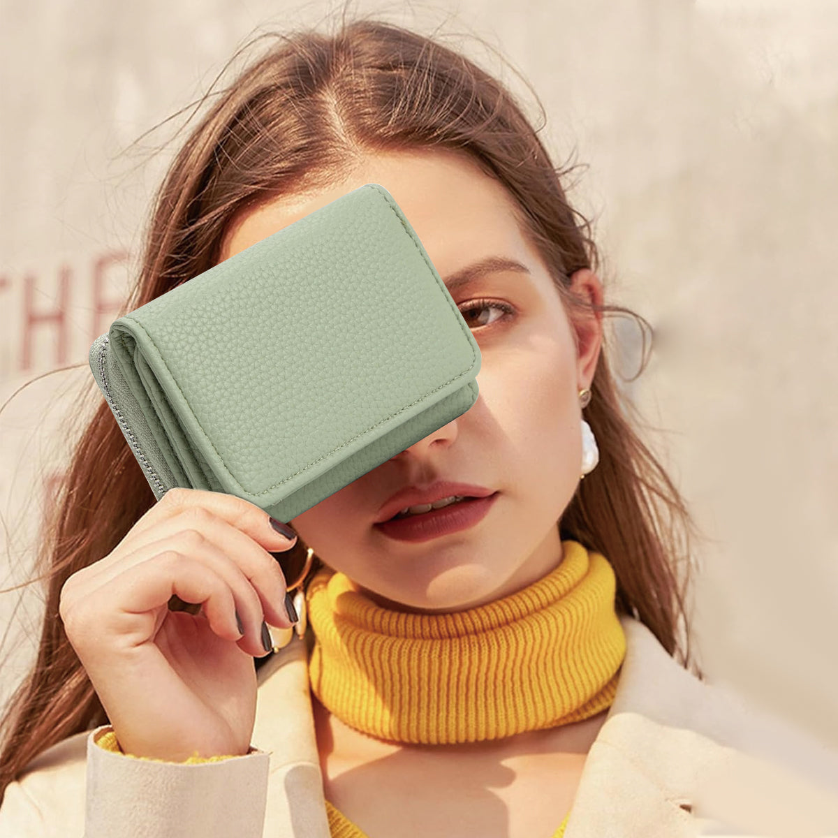 PALAY Women Small Leather Purse Women Purse Mini Card Bag Fashion PU Multi Compartments Coin Bag Cash Bag, 10x8x4cm PALAY Women Small Leather Purse Women Purse Mini Card Bag Fashion PU Multi Compartments Coin Bag Cash Bag, 10x8x4cm